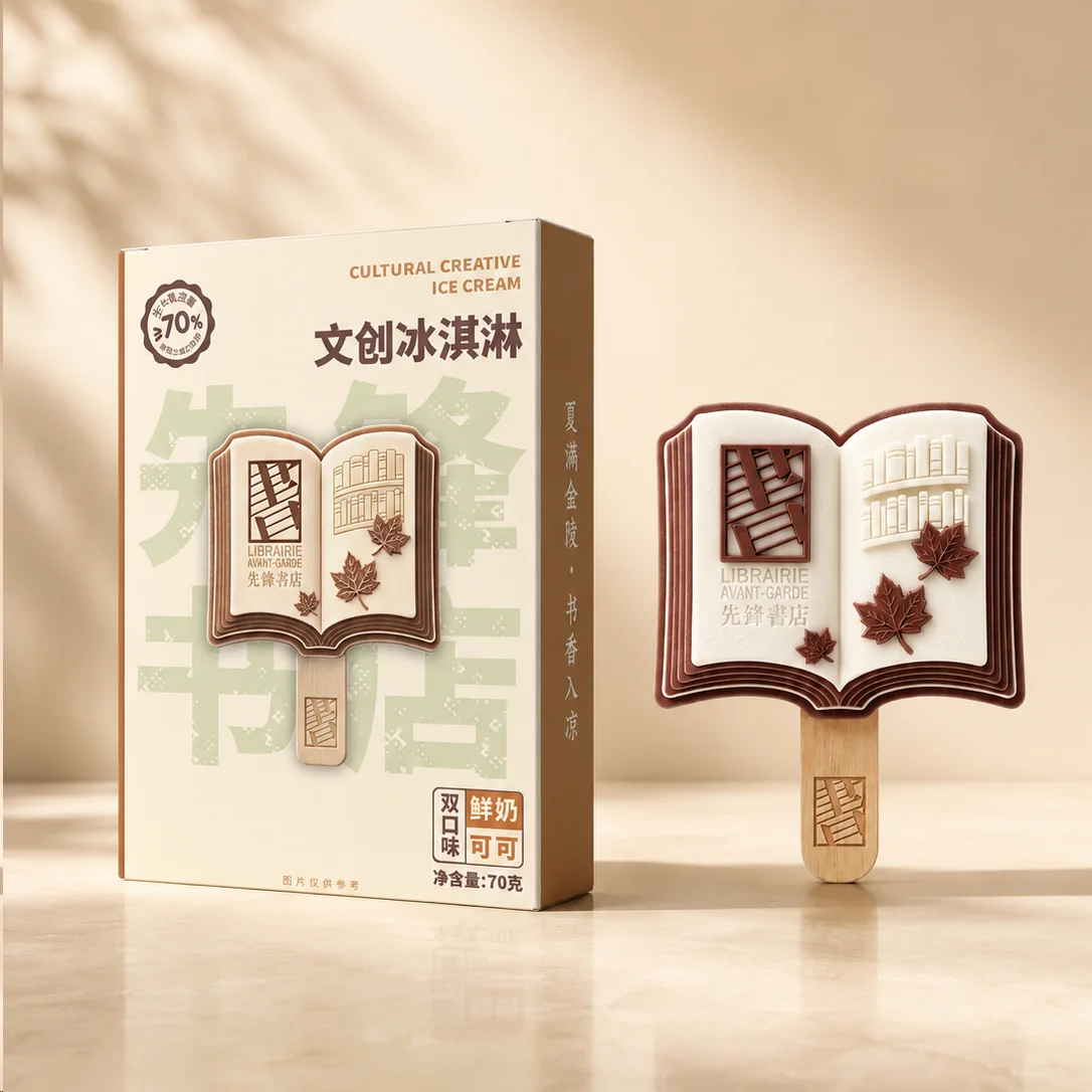 先锋书店文创冰淇淋